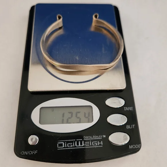 Understated Sterling Silver Cuff Bracelet - Picture 4 of 5